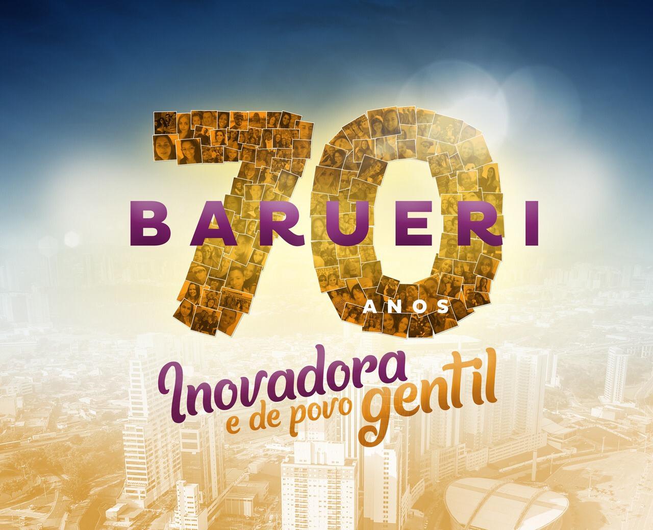 Programação especial dos 70 anos de Barueri vai contagiar o público