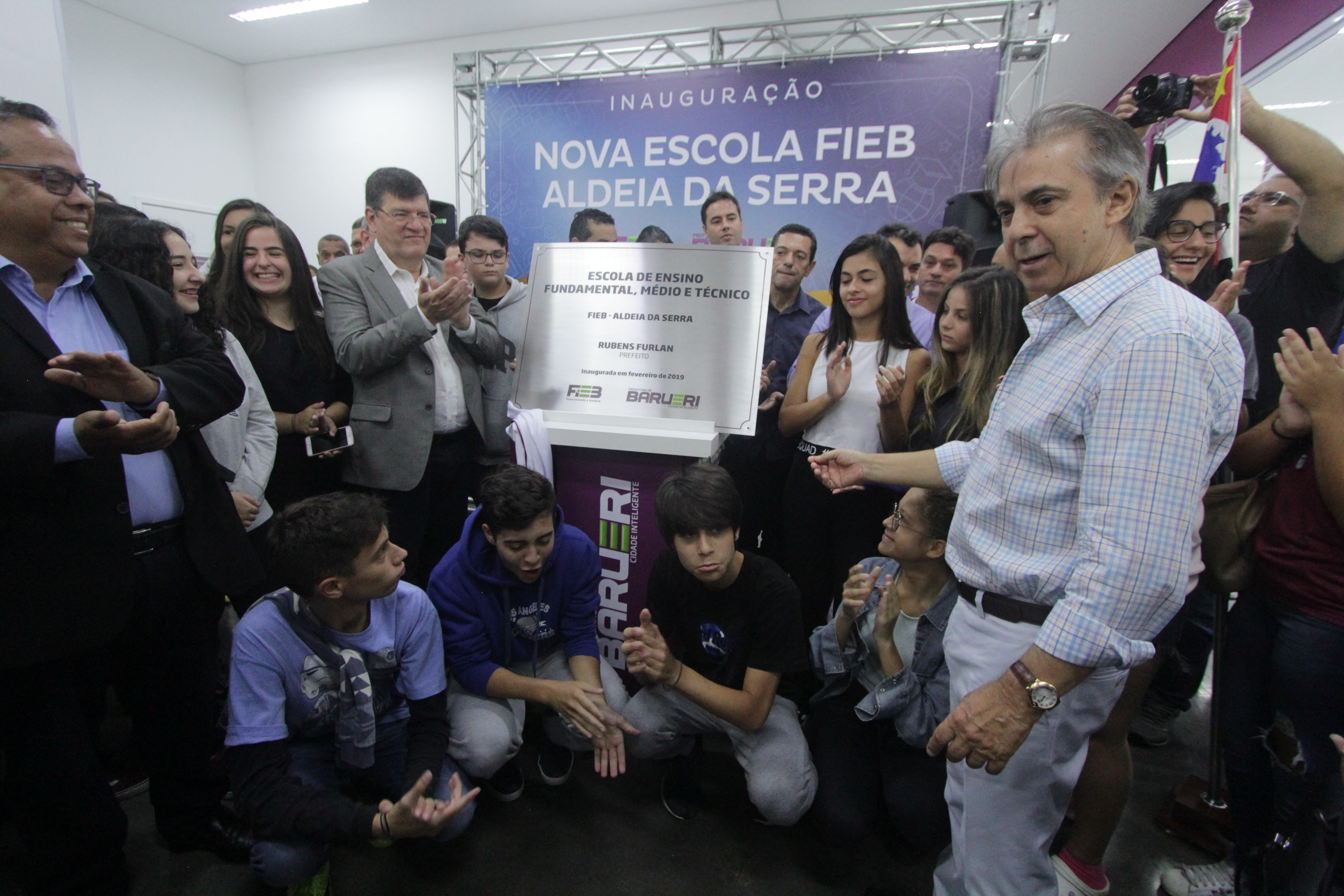 Rubens Furlan inaugura unidade escolar da Fieb em Aldeia da Serra