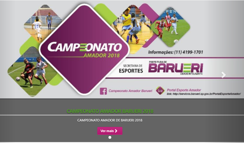 Desenvolvido pelo CIT, Portal do Esporte Amador viabiliza rotinas dos campeonatos