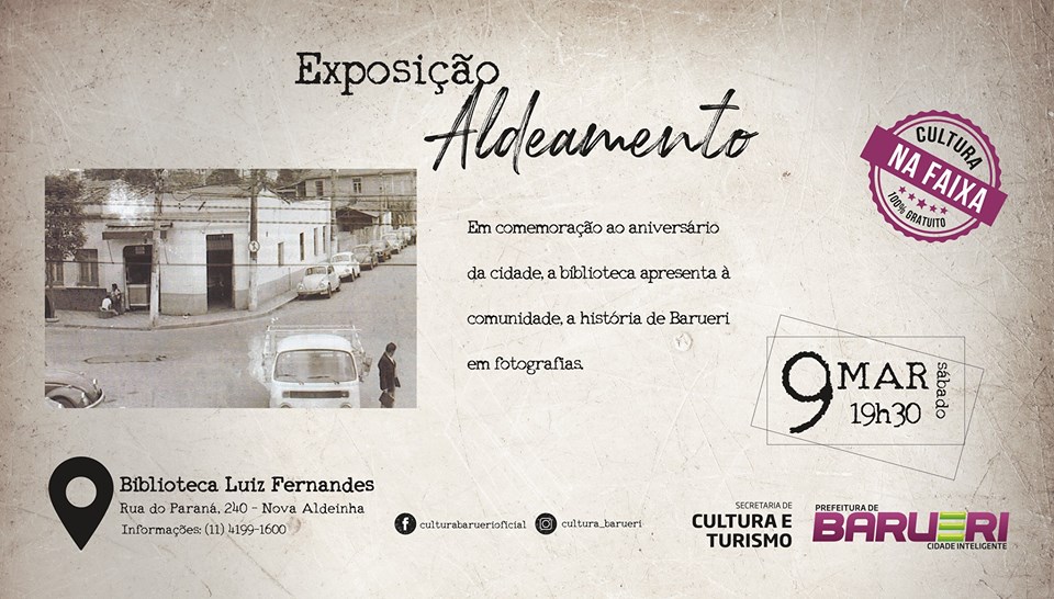 Abertura da Exposição “Aldeamento” em Barueri acontece neste sábado
