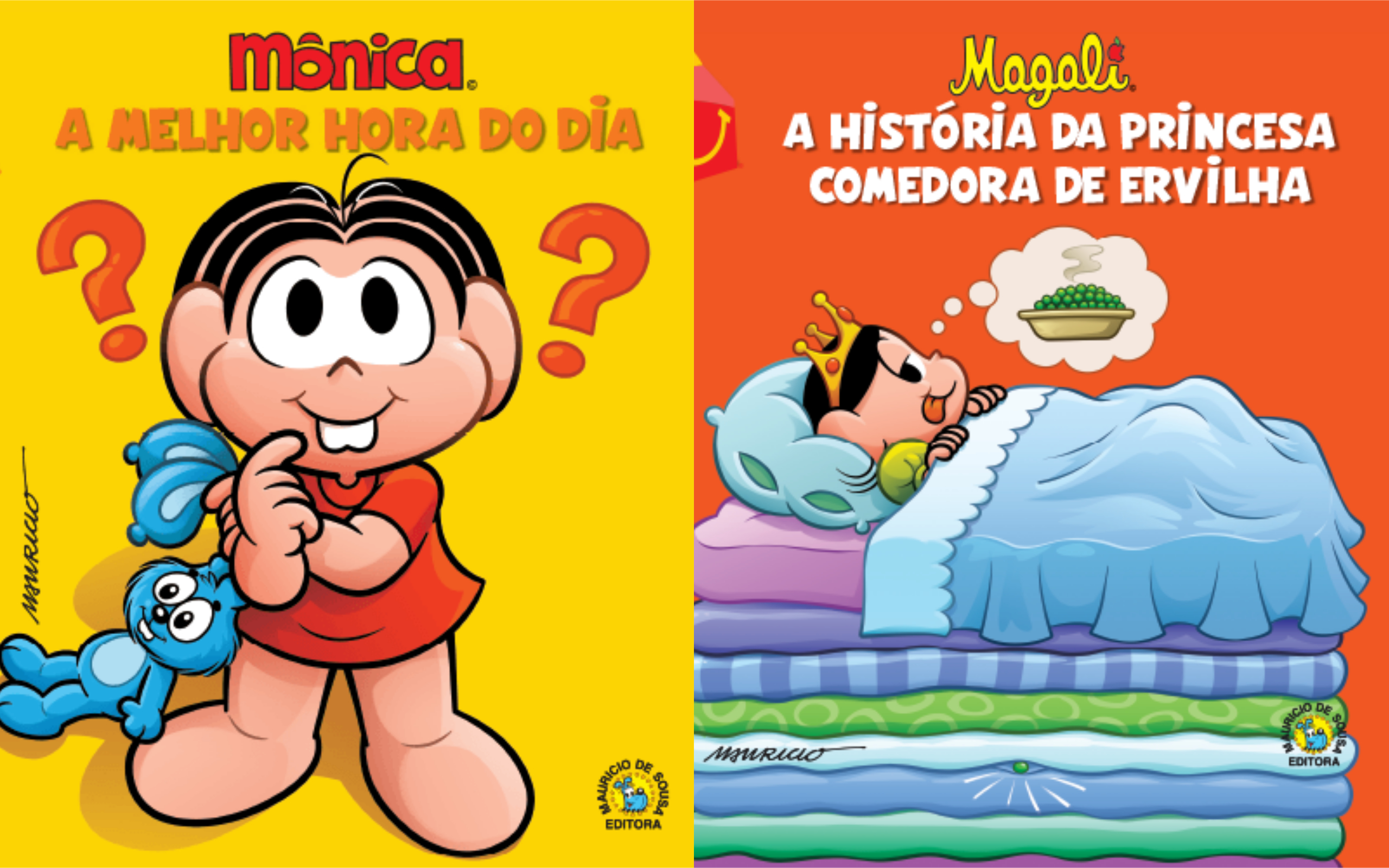 Em vez de brinquedos, McLanche Feliz trará coleção de livros da Turma da Mônica