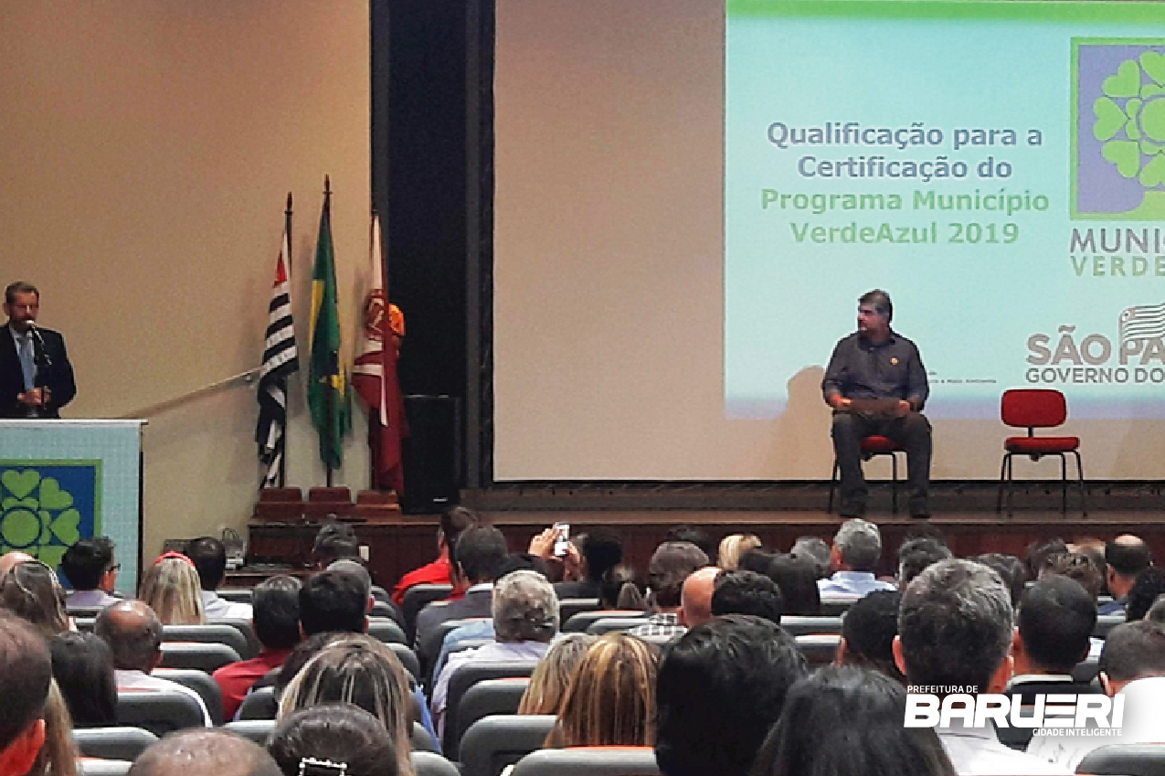 Barueri recebe certificado de qualificação do Programa Município VerdeAzul