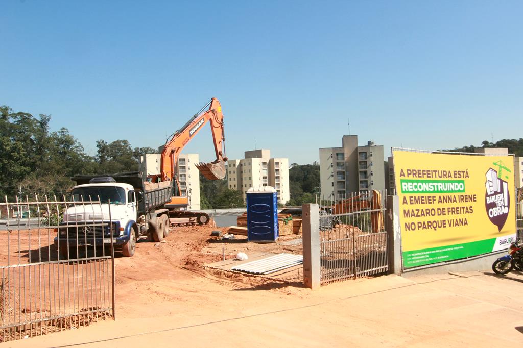 Prefeitura de Barueri inicia reconstrução de escola com quase 30 salas de aula no Parque Viana