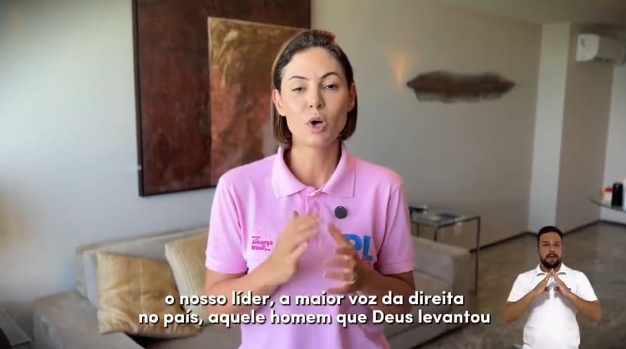 Vídeo: Michelle se manifesta sobre a prisão de Bolsonaro