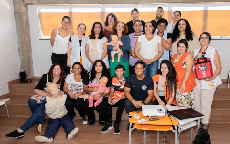 Defesa Civil finaliza ciclo de treinamento em primeiros socorros na maternal do Parque Viana