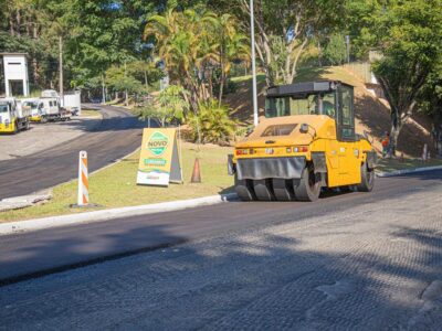 Prefeitura avança com recapeamento no Centro de Barueri