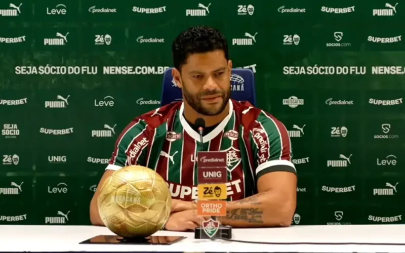 Em coletiva da sua chegada ao Fluminense,&nbsp; Hulk revela que está&nbsp; ansioso pela estreia