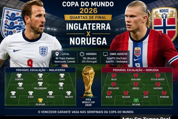 Assista aos melhores momentos da vitória da Inglaterra sobre&nbsp; a Noruega