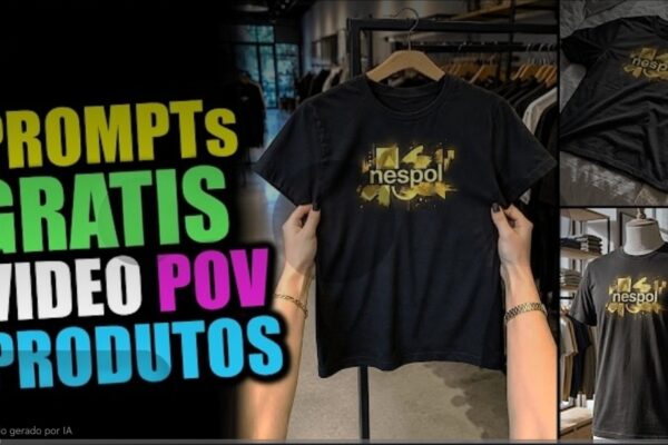Prompts grátis de vídeo estilo POV de produtos com IA para vender no TikTok Shop e outras plataformas