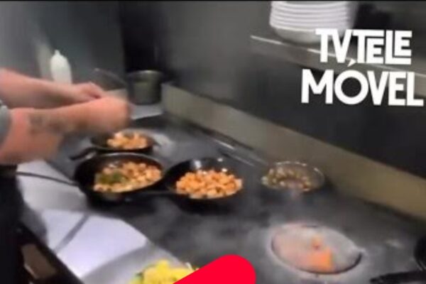 VÍDEO: Chef de um restaurante registra ritmo alucinante na cozinha no horário de pico
