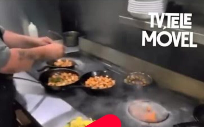 VÍDEO: Chef de um restaurante registra ritmo alucinante na cozinha no horário de pico