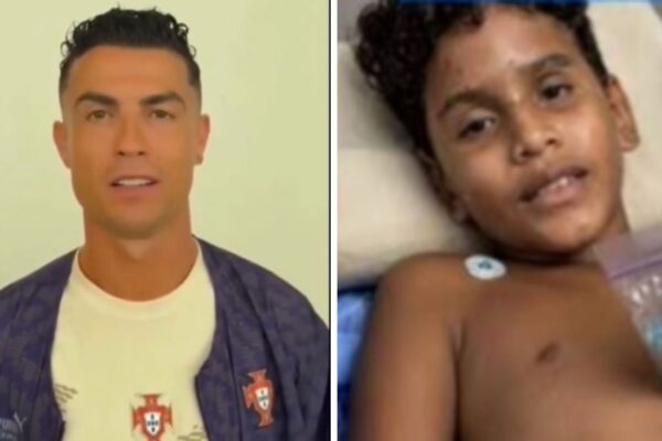 VÍDEO: Cristiano Ronaldo surpreende criança que perdeu a família nos sismos da Venezuela