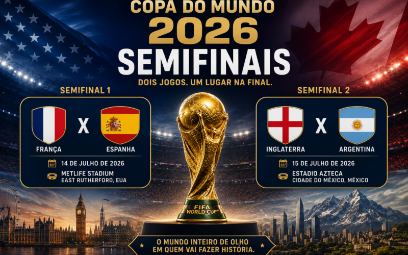 Veja como ficou a agenda dos confrontos das semifinais da Copa