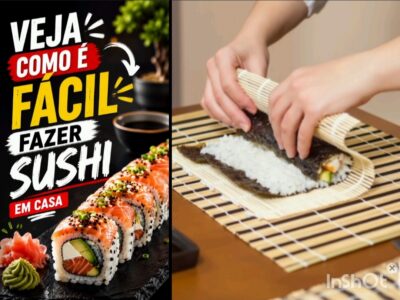 VÍDEO: Receita fácil de sushi