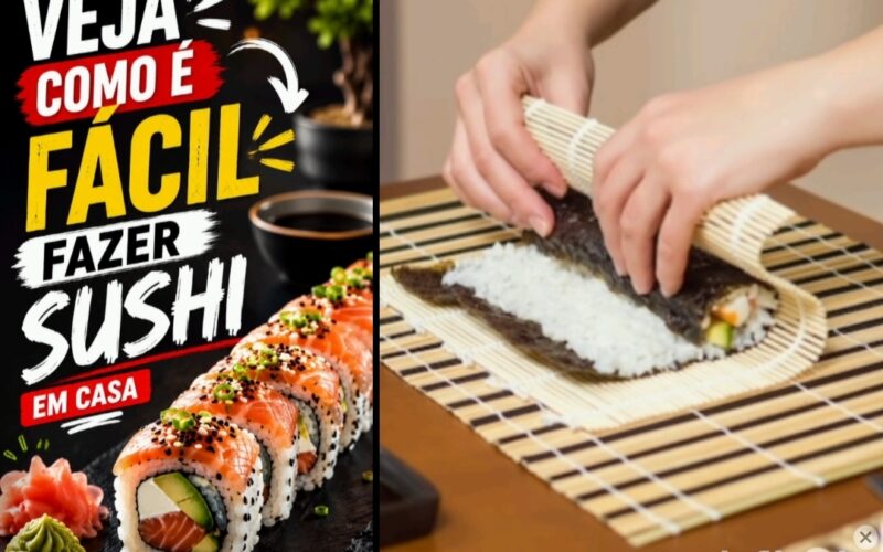 VÍDEO: Receita fácil de sushi
