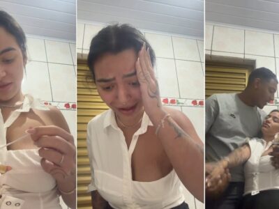 Jovem faz teste de gravidez para trolar marido, mas desmaia ao ver resultado