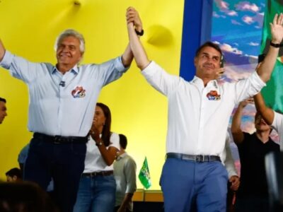 Flávio  Bolsonaro e Caiado selam parceria para o segundo  turno